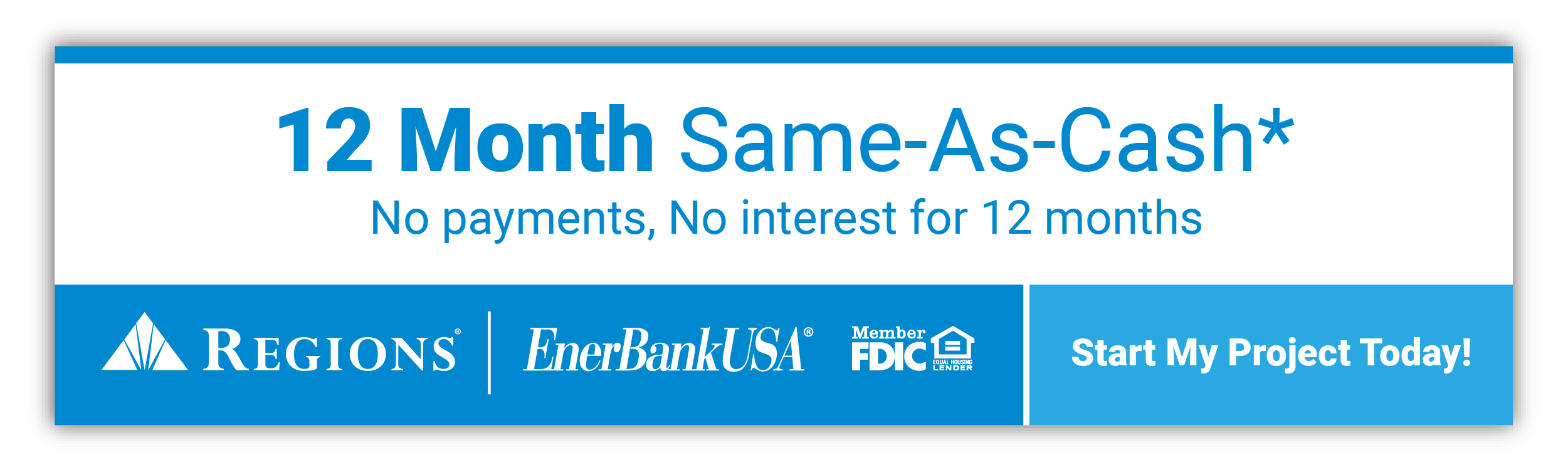 12 month same as cash loan horizontal banner